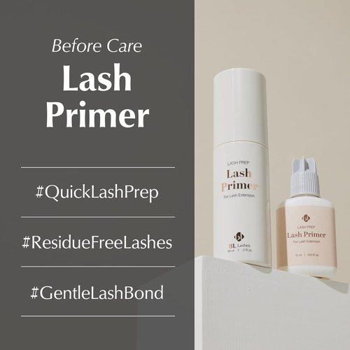 BL Lashes Primer for Lash Extensions - Oil-Free Formula for Strong Bonding & Quick Application (50ml)