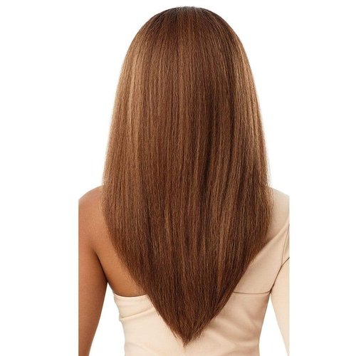 Outre Quick Weave Self Styled in 60 Seconds Neesha Soft & Natural New Half Wig Cap Laysflat Requires Less Leave Out NEESHA H302 (Dark Brown 2)