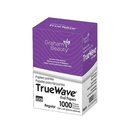 Graham Beauty TrueWave End Papers - 1000 Count | Perfect for Professional Hair Styling