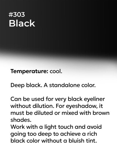 #303 Black Eyeliner - By Elena Nechaeva - Eyeliner Ink - Permanent Makeup - Professional Tattoo Pigment