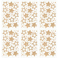 Gold Star Face Gems Set - 6 Sheets Temporary Body & Face Rhinestones for Makeup & Parties