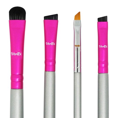 Skiennix Eyebrow Brush Kit - Thin Angled Brushes for Shaping & Concealing | Duo Spoolie & Firm Bristles