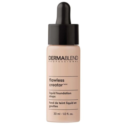 Dermablend Flawless Creator Liquid Foundation - Full Coverage, Lightweight & Buildable, Natural Finish, 1 Fl Oz