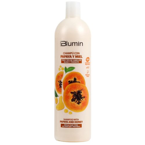 Blumin Shampoo - Nourishing Papaya & Honey Formula for All Hair Types | 1000ml