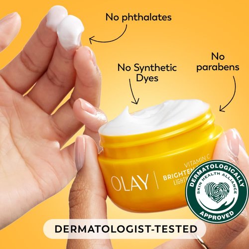 Olay Regenerist Radiance Vitamin C Face Moisturizer: Bright & Even Lightweight Cream for Women - Brightens, Hydrates, Evens Tone + Texture for Glowing Skin - 2 Oz