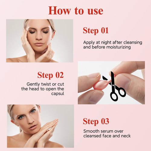 HKH Retinol Serum Capsules - Anti-Aging Face Serum with Vitamin A & E for Smoother, Firmer Skin | 38 Capsules