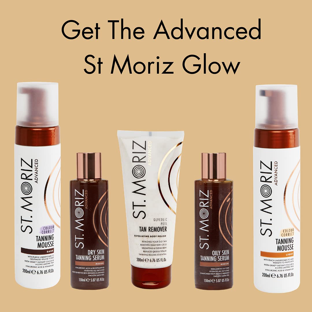 St. Moriz Self Tanner Mousse - Advanced Color Correcting Formula in Medium | 7.78 Fl Oz - Streak-Free & Long-Lasting
