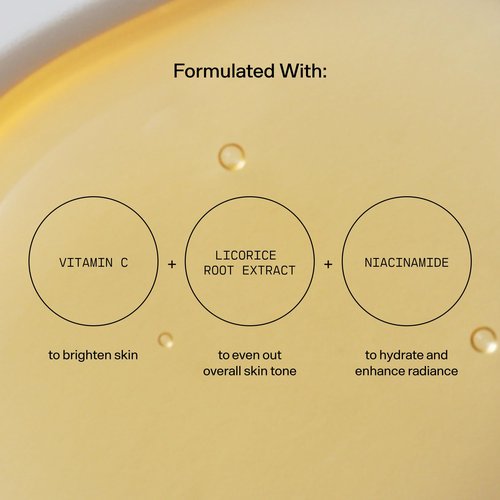 Versed Weekend Glow Vitamin C Serum for Face - Hydrating Face Serum with Niacinamide, Licorice Root & Vit C (1 fl oz)