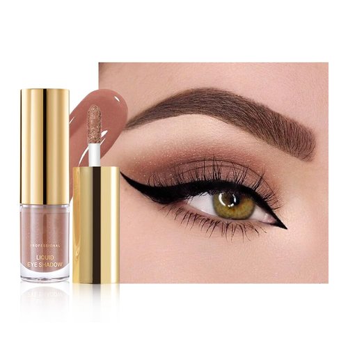 Regine Switzerland Warm Apricot Shimmer Liquid Eyeshadow - Longwear, Buildable & Blendable Cream, Vegan & Cruelty-Free