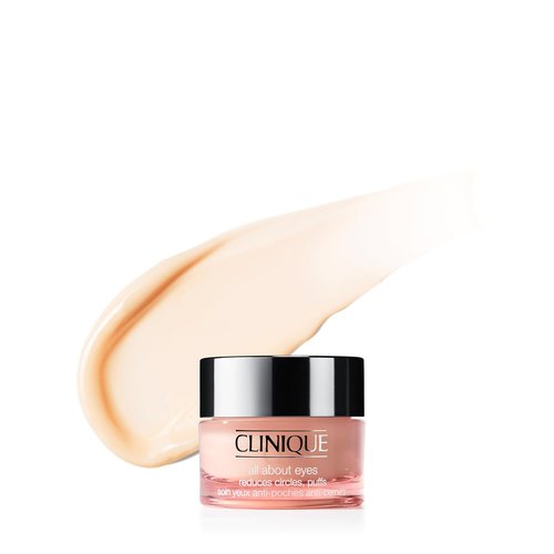 Clinique All About Eyes Eye Cream - Hydrating, Brightening & Depuffing | Mini Travel Size, 0.5 Ounce