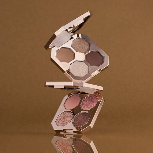 DEARDAHLIA Dream Velvet Eyeshadow Palette (Love Spell) - Richly Pigmented Matte & Shimmer Eyeshadows with Minimal Fallout. 4-Shade All-in-One Palette. Vegan Korean Eye Makeup