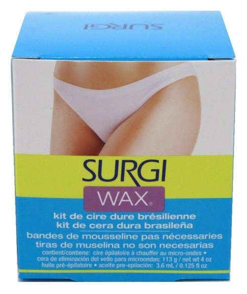 Surgiwax Brazilian Hard Wax Kit For Private Parts 4 Ounce (118ml) (6 Pack)