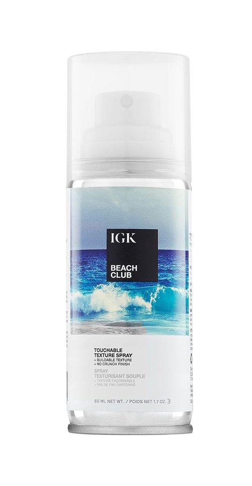 IGK BEACH CLUB Touchable Texture Spray - Lightweight Hold & Volume | Vegan & Cruelty-Free | 1.7 Oz