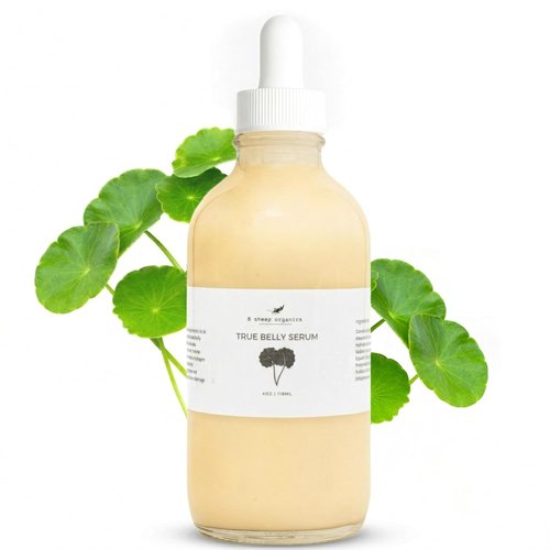 8 Sheep True Belly Serum - Pregnancy-Safe Hydrating Belly Oil with Hyaluronic Acid & Centella Asiatica | 4 FL OZ