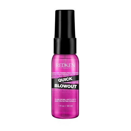 Redken Quick Blowout Heat Protectant Spray - Lightweight Styling Primer for All Hair Types, Adds Shine & Smooths