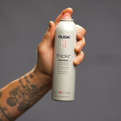 RUSK Thickr Thickening Mousse - Volumizing Foam for Fuller Hair | 8.8 Fl Oz