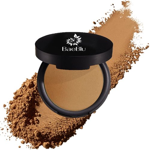 BaeBlu Organic Bronzer 100% Natural Matte Pressed Powder, Made in USA, Radiant Sun