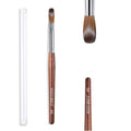 MODELONES Acrylic Nail Brush - 100% Pure Kolinsky Hair Bristles | Sturdy Wooden Handle, Size 8