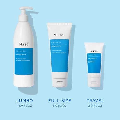 Murad Acne Control Clarifying Cleanser - Salicylic Acid & Green Tea for Deep Pore Cleansing | 6.0 oz