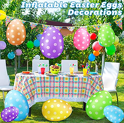 Inflatable Easter Eggs Set of 6 - 16 Inch Outdoor Yard Garden Decorations - Set A