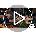 White Swinging Ghost Halloween Decor with LED Lights - Outdoor & Indoor