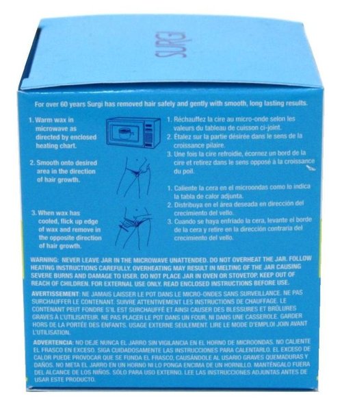 Surgiwax Brazilian Hard Wax Kit For Private Parts 4 Ounce (118ml) (6 Pack)