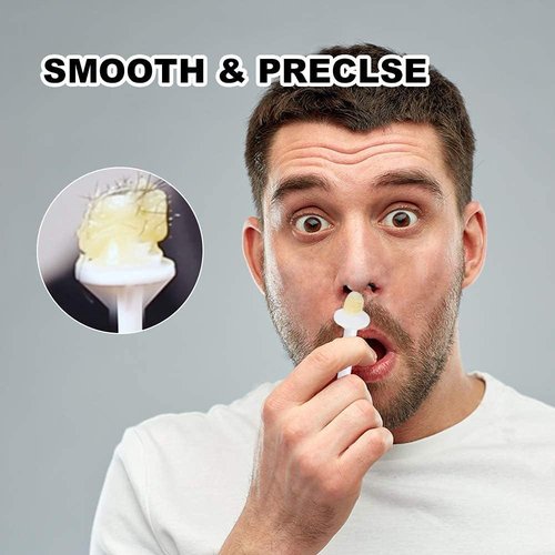 Nose Wax Sticks, 80Pcs Hair Wax Applicator with Disposable Spatulas for Nostril Cleaning, Ear Face Hair Removal for Men Women, Painless