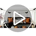 Halloween Ghosts and Bats Beaded Garland - Rustic Farmhouse Decor, 5.7Ft