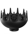 Xtava Black Orchid Hair Diffuser - Curly Hair Blow Dryer Attachment for Frizz Control