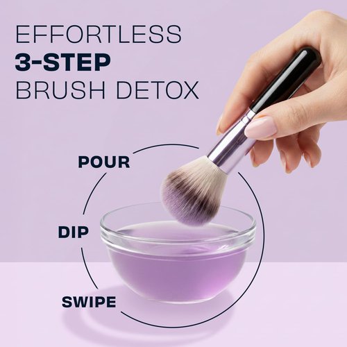 Original Lavender Makeup Brush Cleaner - Professional Cleanser for Makeup Brushes - Quick-Drying, Rinse-Free Formula - Removes Stubborn Waterproof Make Up, 16 oz