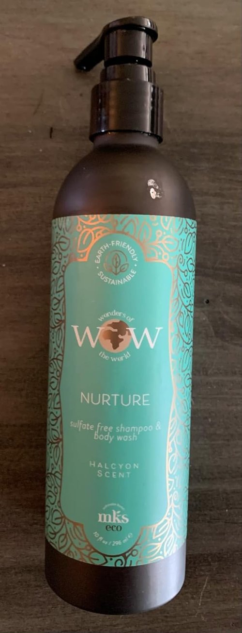 MKS Eco WOW Nurture Shampoo & Body Wash - Sulfate-Free, Vegan, Halcyon Scent - 16 oz