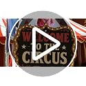 4 Ft Welcome to The Circus Cardboard Standee - Circus Party Decoration with Setup Kit