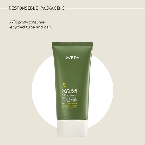 Aveda Advanced Botanical Kinetics Micro-Purifying Cleansing Mousse | Removes makeup, excess oil, and impurities | Vegan | Full Size | 5 Fl Oz