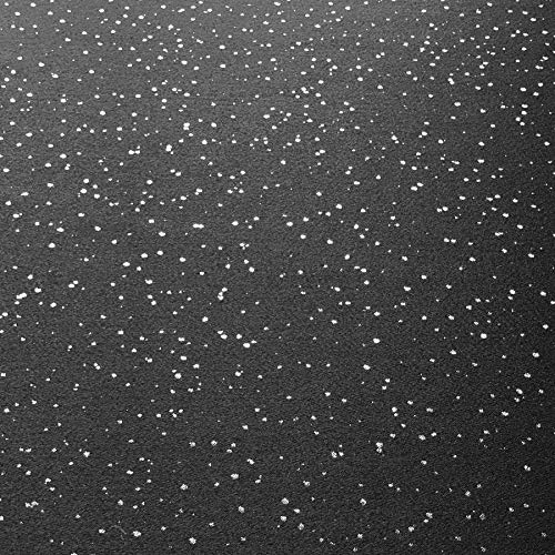 Starry Night Black Silver Metallic Woven Tablecloth - 84x60 Inch Rectangular - Cait Chapman Home Collection