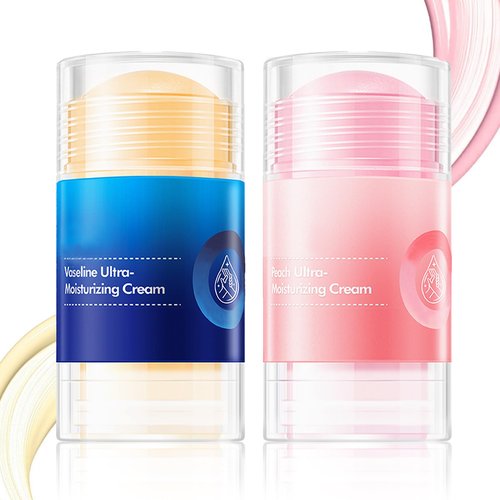 AIFUFAND Foot Balm Stick Duo (2PC) | Hydrating & Moisturising Heel Balm | Softening and Nourishing Cream for Dry Heels, Hands & Elbows | Plant-Based Gentle Foot Cream (Pink & Blue)