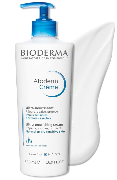 Bioderma Atoderm Cream - Hydrating Body Lotion for Dry Sensitive Skin - 500ml