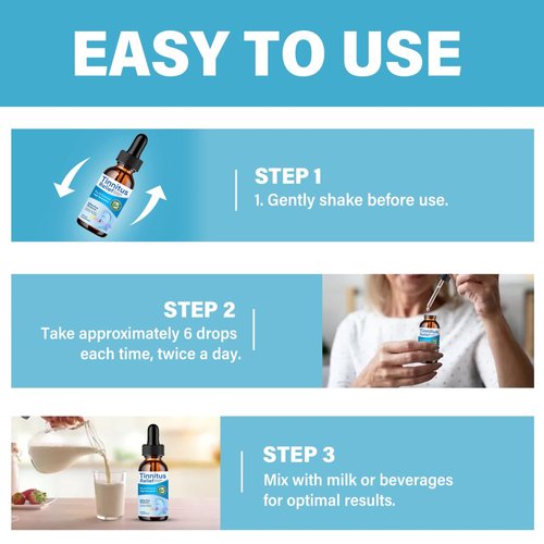 Tinnitus Relief for Ringing Ears, Natural Ingredients Tinnitus Ear Ringing Relief, Effective Tinnitus Treatment to Reduce Ear Noise & Improve Hearing for Men & Women