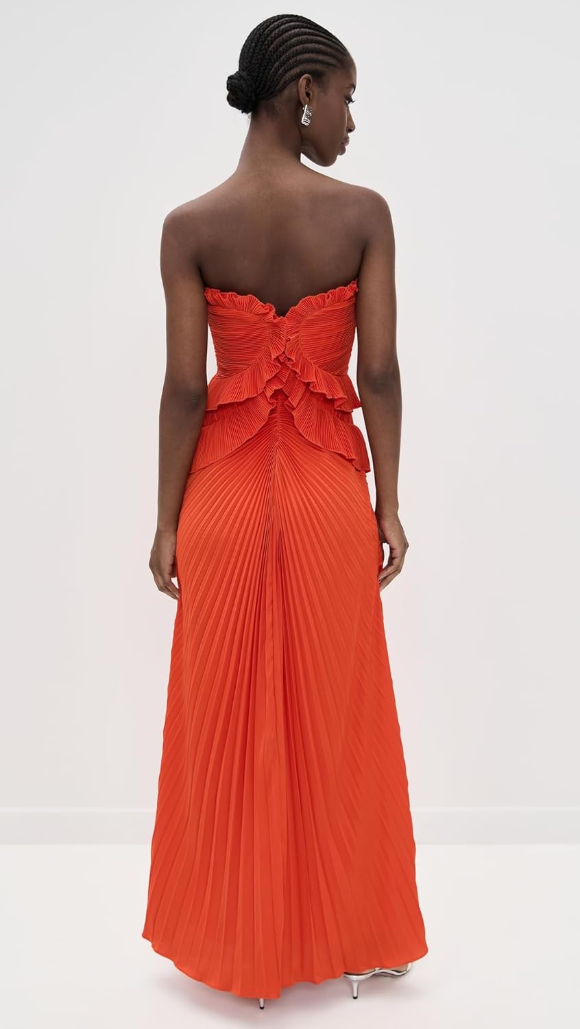 AMUR Isabell Sweetheart Neck Gown - Elegant Women's Evening Dress in Classic Black