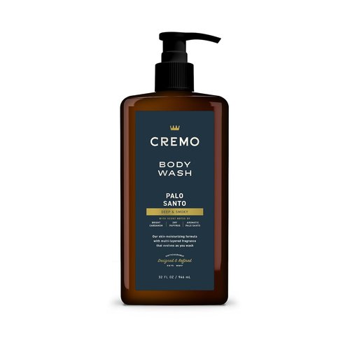 Cremo Palo Santo Body Wash for Men - Rich Lather, Refreshing Clean | 32 Fl Oz