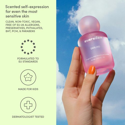 Evereden Fragrance Hair and Body Mist - Darling | Clean Vegan Spray for Teen Girls - Iconic Scents in Aesthetic Bottles