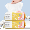 Disposable Face Towel 200 Cont, 7.9"X7.9"Clean Face Towelettes for Washing Face, 100% Cotton Soft Dry Wipe, Biodegradable Face Towels & Facial Tissuel Travel Size for Cleaning,Makeup Removal