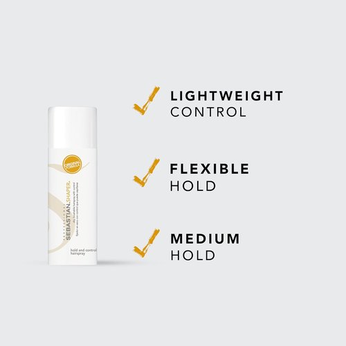Sebastian Professional Shaper Classic Hairspray - Flexible Medium Hold | Brushable Styling Control for All Hair Types