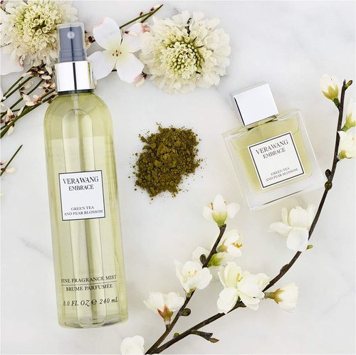 Vera Wang Embrace Body Mist Spray - Green Tea & Pear Blossom Scent | 8 Oz Floral Fragrance