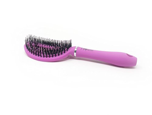 Marilyn Brush Halo Paddle Brush - Smoothing Blowout Brush with Boar/Nylon Bristles | Fast Drying for Sensitive Scalps & Wigs