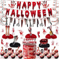 Halloween Horror Party Decorations Kit - Bloody & Creepy Theme, 30 Pieces