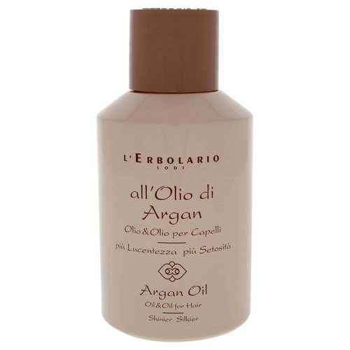 L'Erbolario Argan Oil for Hair - Deeply Conditioning Hair Oil for Frizz Control - Nourishes and Adds Shine - Enhances Softness and Silkiness - 3.3 oz