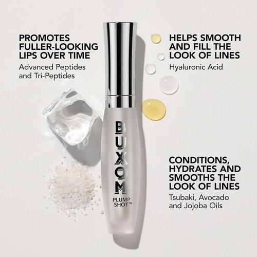 Buxom Plump Shot Lip Serum - Advanced Peptides & Hyaluronic Acid for Fuller Lips | Cruelty-Free