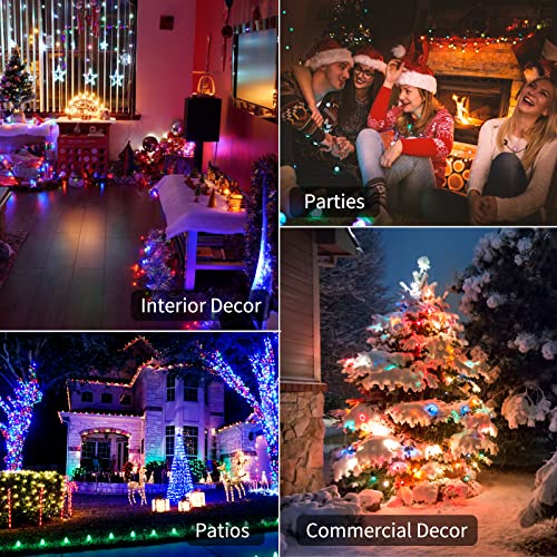 Multicolor Battery Operated String Lights 4 Pack 50 LEDs 18 Feet Indoor Outdoor
