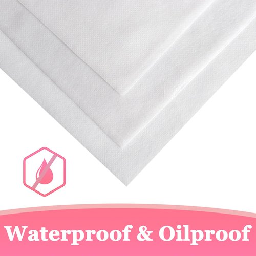 Biubumtu 100 Pcs 31.5" x 71" Disposable Bed Sheets Waterproof Massage Table Sheets Non Woven Fabric SPA Bed Cover (White)