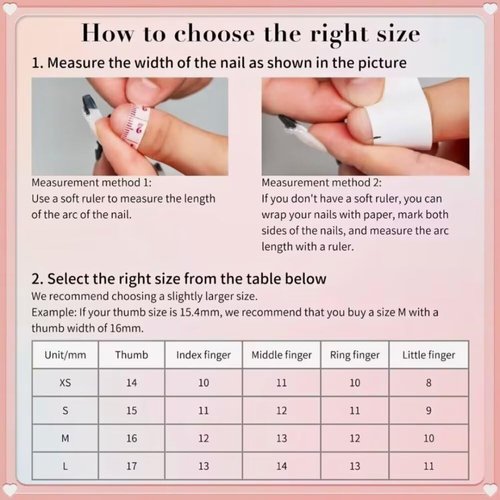 MAGLFELL Press on Nails Medium Length Almond Fake Nails, 3D Shell Nails Design,10 Pcs Reusable ABS Material Finger Painting Nail Tip Salon Artificial Nails for Women (Size M)